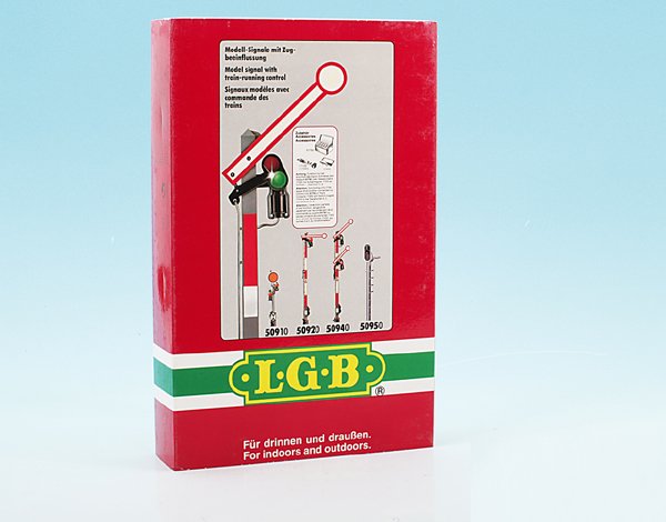 LGB Signal 50920: Schaltmagnet und Gleise fehlen, sonst gut erhalten, im OKT.