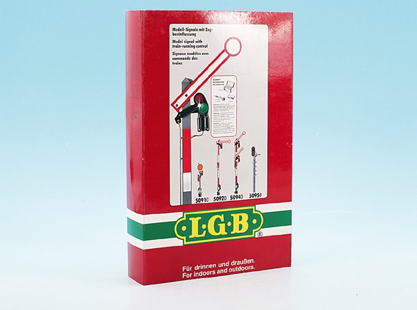 LGB Signal 50920: Schaltmagnet und Gleise fehlen, sonst gut erhalten, im OKT.