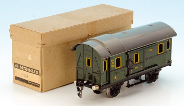 MÄRKLIN Packwagen 1728/0: 18,5 cm, guter Orig.-Zustand, im OKT.