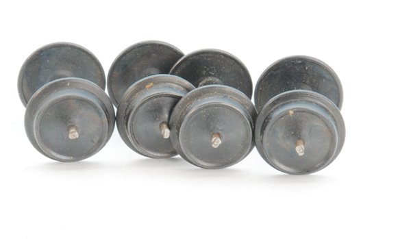 4 MÄRKLIN Blechradsätze, Spur 0: guter Orig.-Zustand.