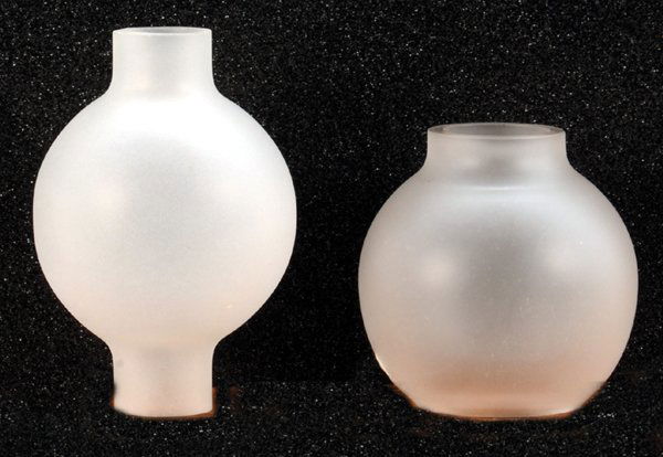 2 Replika Glaskolben für BING Lampen: guter Zustand.