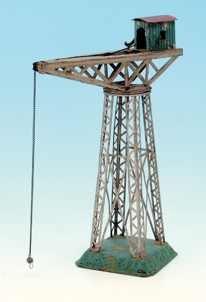 BING Hafenkran: Höhe 36 cm, teilweise überlackiert, Besichtigung erforderlich.
