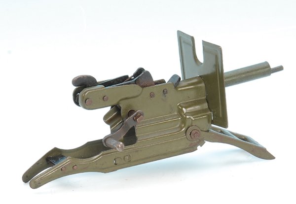 HAUSSER SMG: 16 cm, feldgrau, für Amorcesfeuerung, Gebrauchsspuren.