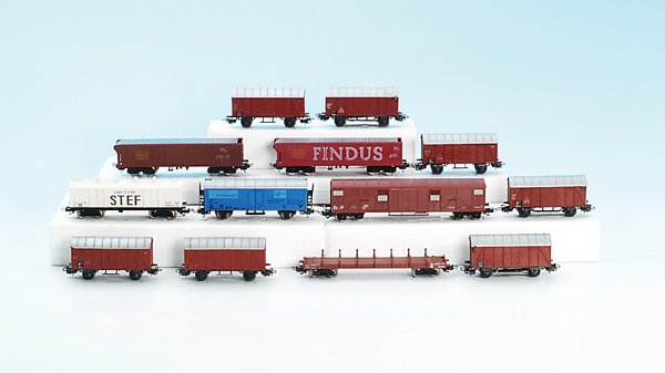 Konvolut H0-Güterwagen: zumeist MÄRKLIN, Alterungs- und Gebrauchsspuren. Besichtigung erforderlich!