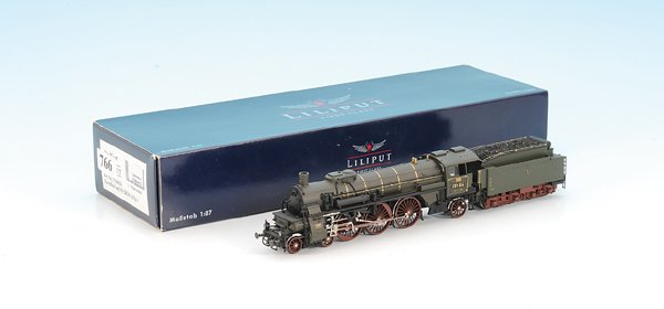 LILIPUT First Class Dampflok bad. 4h: grün, Epoch I, neuwertig, im OKT.