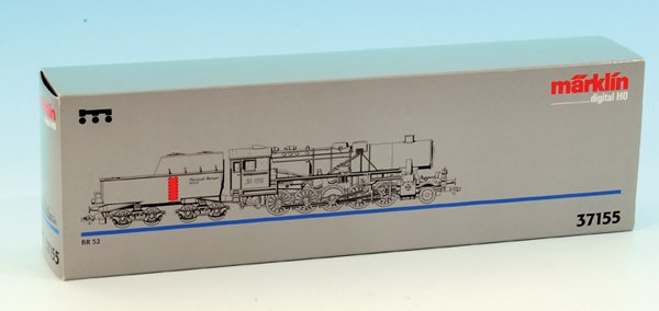 MARKLIN Dampflok 37155, BR 52,digital: orange, Betriebswerk GÃ¶ppingen, 18.10.96, neuwertig, im OKT.