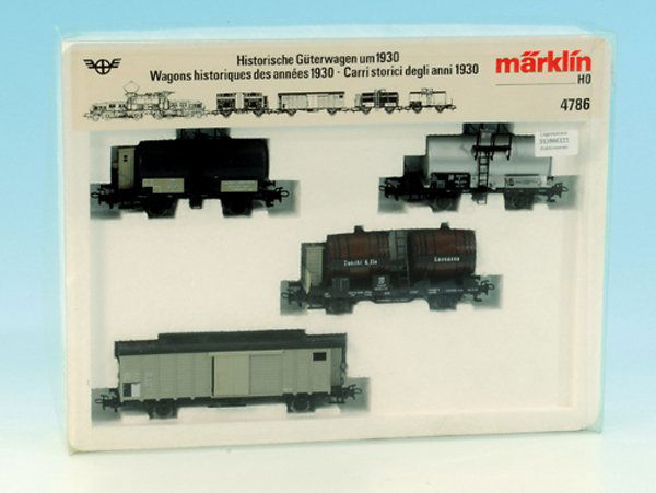 MARKLIN Historische GÃ¼terwagen um 1930, 4786: neuwertig, im OKT.