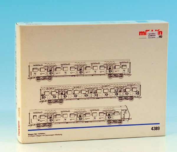 MARKLIN Wagenset "S-Bahn" 4389: neuwertig, im OKT.