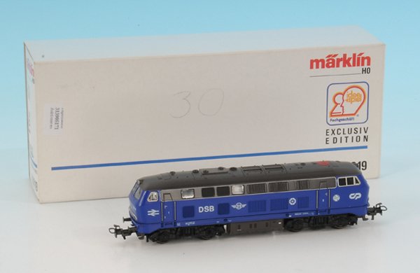MARKLIN Diesellok 83090 der DSB: Exklusiv-Edition Europa 1993, neuwertig, im OKT.