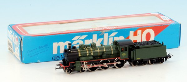 MARKLIN Dampflok 3086 BR 64, Belgien: grÃ¼n/schwarz, leichte Gebrauchsspuren, im OKT.