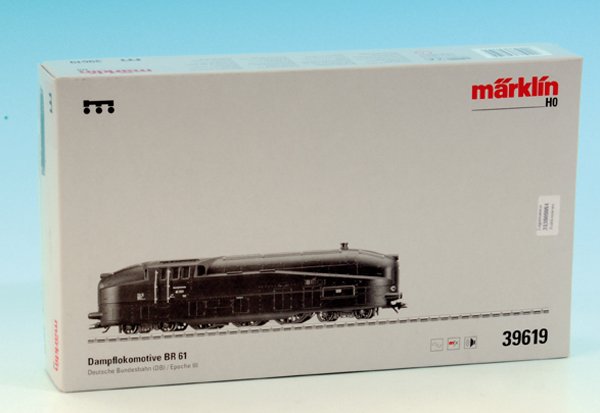 MARKLIN Dampflok 39619 BR 61 001: schwarz, mit PrÃ¤sentationsgleis 8.MHI-Mitgliederversammlung 13. Okt. 2006, neuwertig, im OKT.