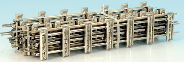 10 MARKLIN ProgreÃŸgleise 3640 D 1/1, Spur 0: gerade, neu verzinnt, sehr guter Zustand.