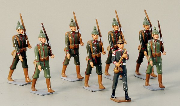 8 HIRART WK 1 Soldaten: 5,5 cm, sehr guter Zustand.