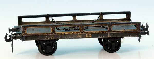 BING Unterwagen L&NWR: BlechspeichenrÃ¤der, Gebrauchsspuren.