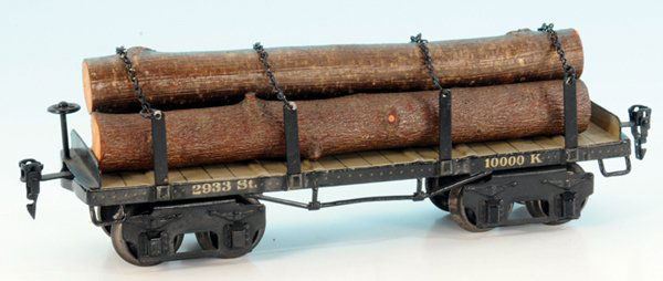 MARKLIN Rungenwagen 2933/1 St.: 28 cm, mit Holzladung, guter Orig.-Zustand.