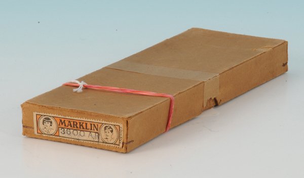 Leerkarton fÃ¼r MARKLIN Reglerschiene 3600 AR: gut erhalten. Selten!