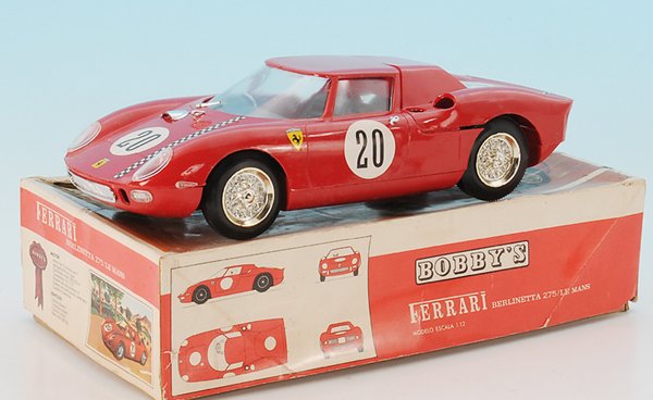 BOBBYs Ferrari Berlinetta: 1:12, rot, Plastik, im OKT.