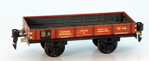MARKLIN Niederbordwagen 1764/0: 16,5 cm, Gebrauchsspuren.