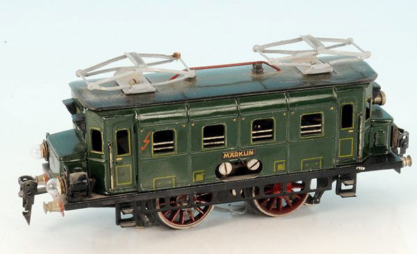 MARKLIN E-Lok RS 66/12910: B, 22 cm, gruen, Dach grau, einige Gebrauchsspuren, Besichtigung erforderlich.