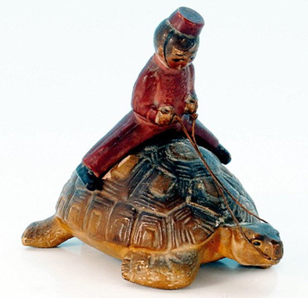 SchildkrÃ¶te mit Kind: Hartplastik, guter Zustand.