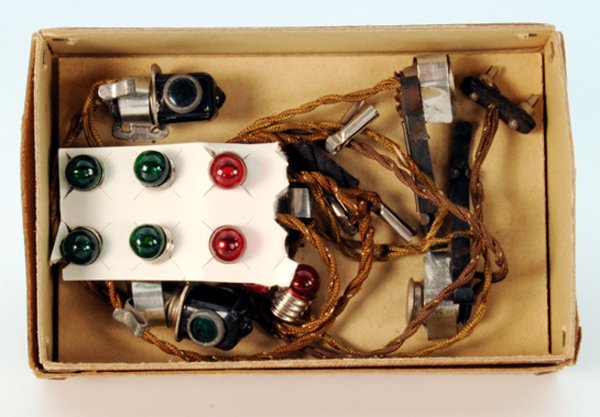 MÃ„RKLIN SchluÃŸbeleuchtungsgarnitur 13483 G: mit 8 Ersatzbirnchen, guter Orig.-Zustand, im OKT.