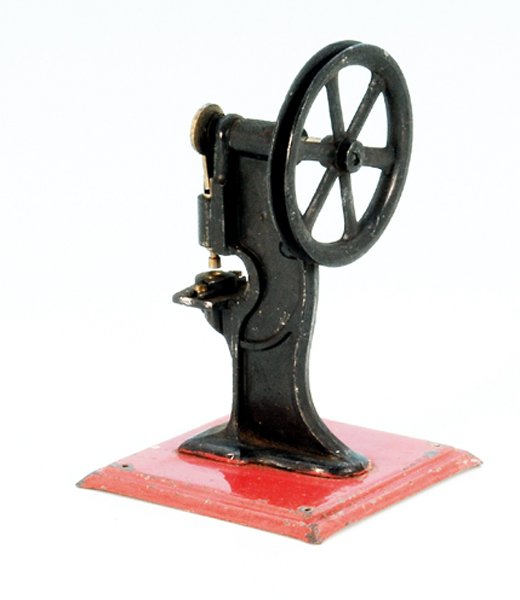 BING Betriebsmodell "Exzenterpresse": 12,5 cm, Orig.-Zustand, leichte Gebrauchsspuren.