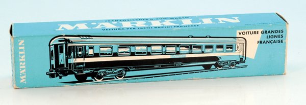 MÃ„RKLIN franz. Schnellzugwagen 4075 "LE CAPITOLE": Blech, rot lithogr., neuwertig, im OKT.