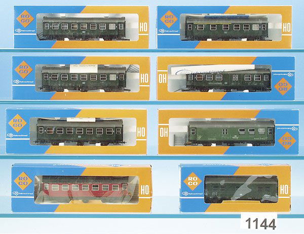 7 ROCO Umbauwagen B 3y, u.a.: neuwertig, in OKTs.