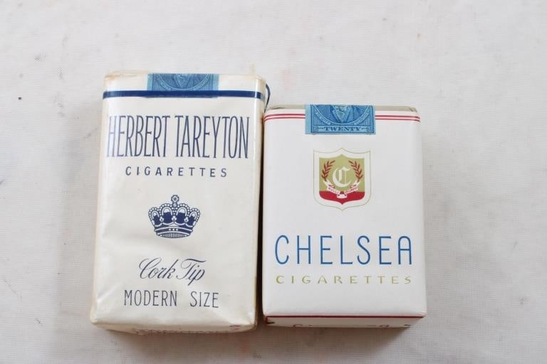 2 Unopened Packs Cigarettes Tareyton & Chelsea (1 of 13)