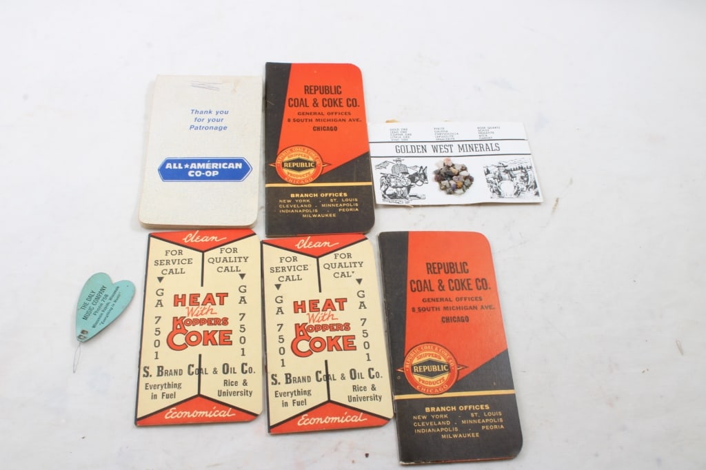 1940's+ Memo Pads, Needle Threader, Minerals (1 of 12)