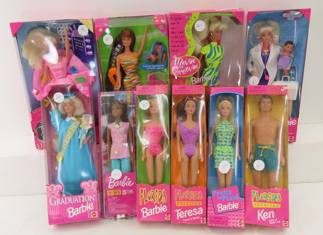 10 Vintage Barbie, Ken & Teresa Dolls NIB (1 of 20)