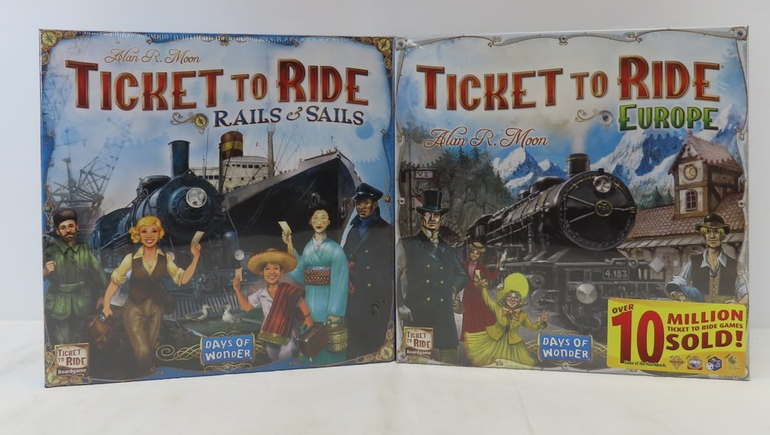 Europe & Rails to Sails Ticket to Ride Games- NIB: Sealed Please ask questions and read terms & conditions before bidding.