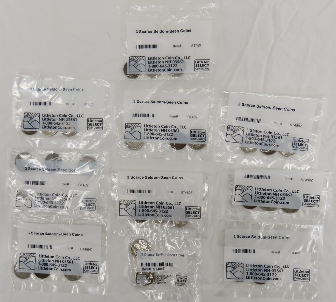 10 Littleton Coin 3 Scarce Seldom Seen Coin sets (1 of 19)