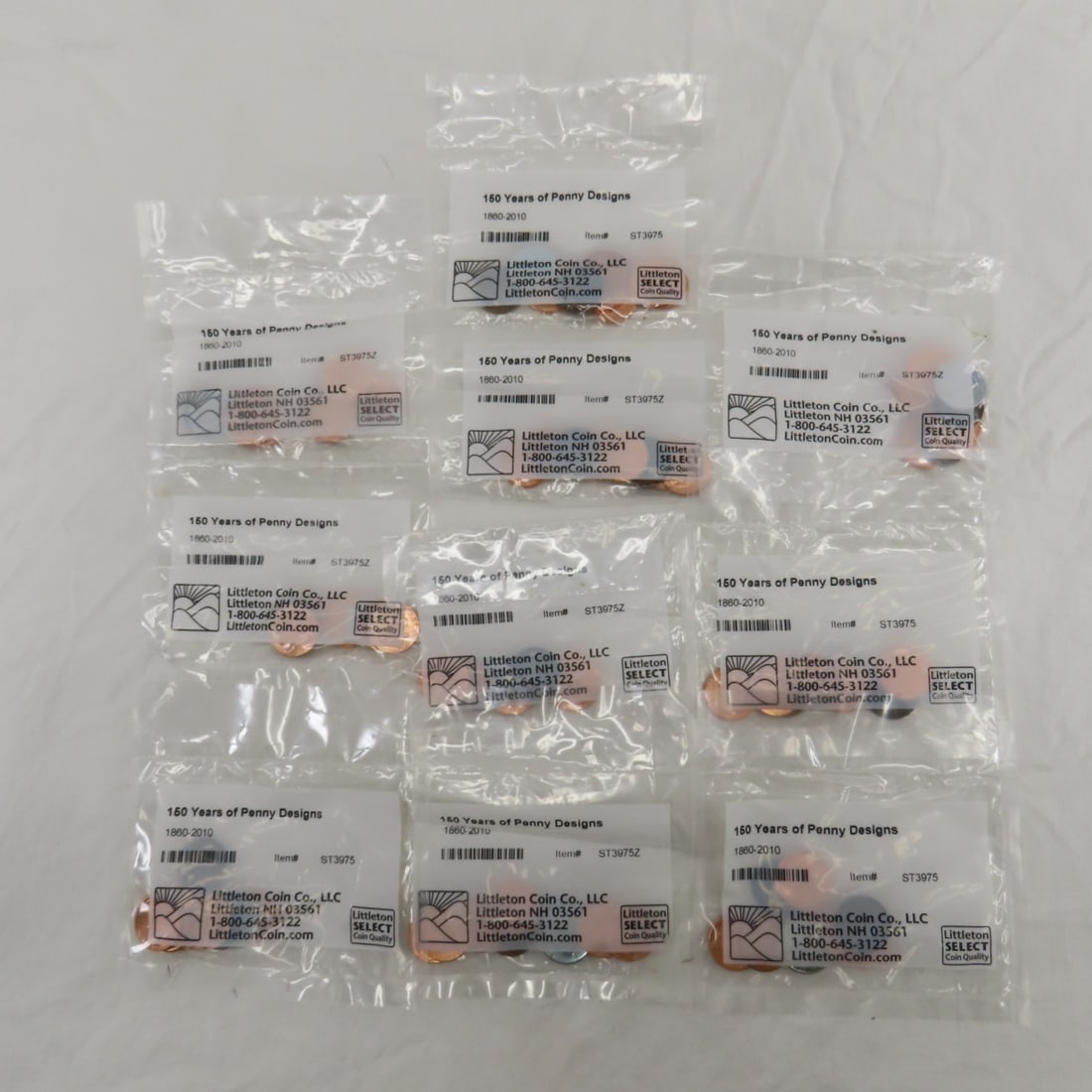 10 Littleton Coin 150 Years of Penny Design Sets (1 of 20)