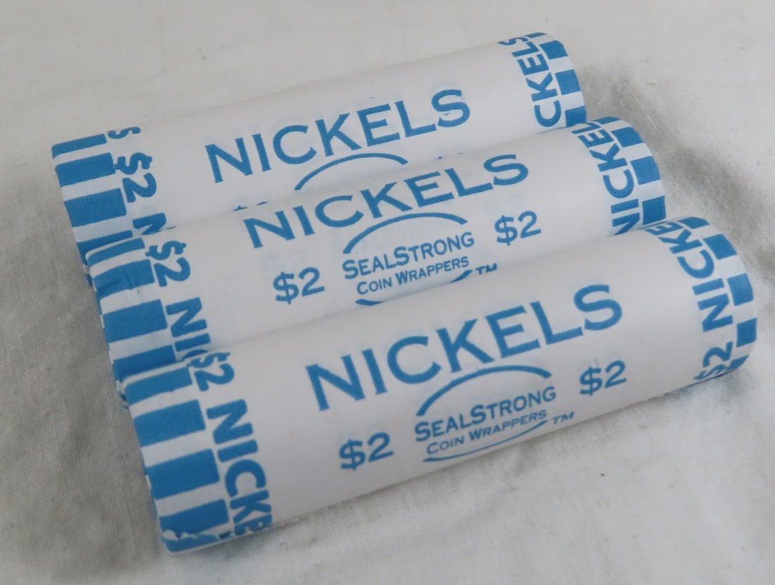 CoinVault Collection 3 Rolls of Liberty V Nickels: Original price $199.95 Please ask questions and read terms & conditions before bidding