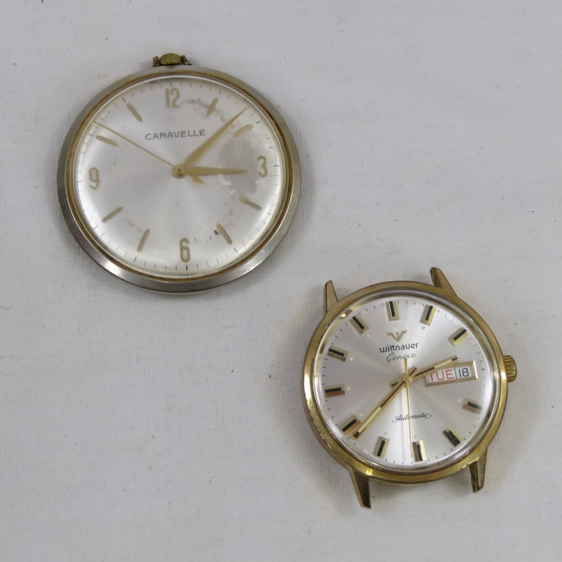 Vintage Caravelle Pocket Watch & Wittnauer Watch (1 of 7)