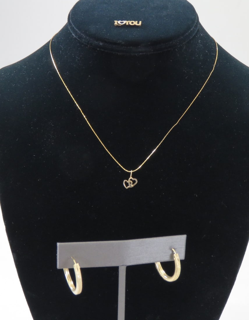 14kt Yellow Gold Earrings, Chain & Pendants (1 of 8)