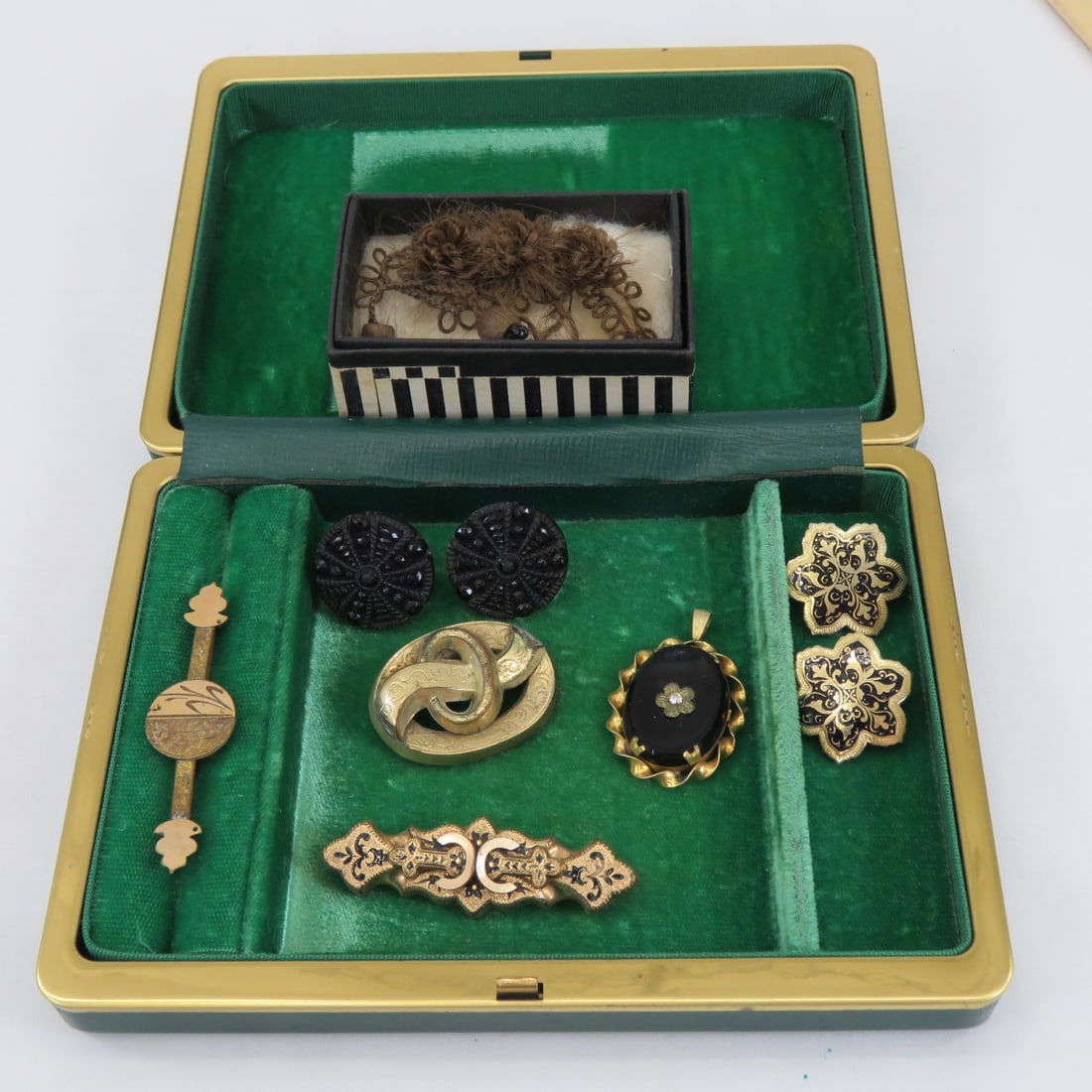Victorian Mourning & Other Jewelry in Case (1 of 11)