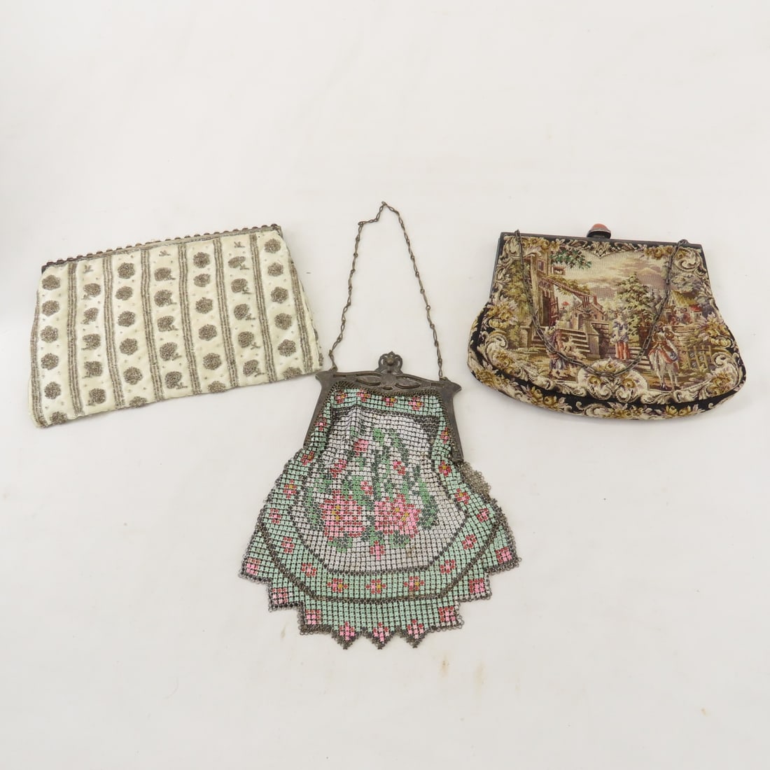 2 French Handbags and Whiting & Davis Mesh Purse (1 of 8)
