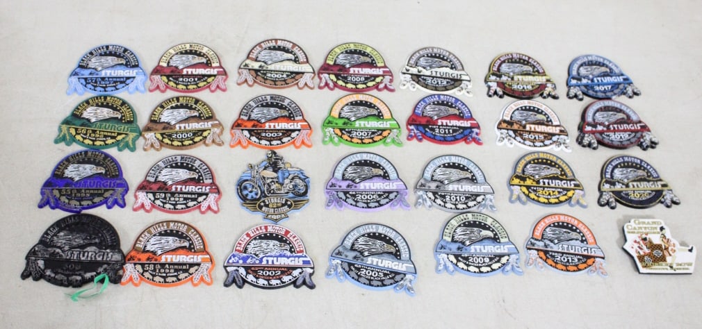 28 Yrs Motorcycle Sturgis Rubber Magnets (1 of 10)