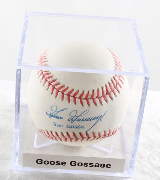 MLB Autographed Baseball Goose Gossage in Case (1 of 6)