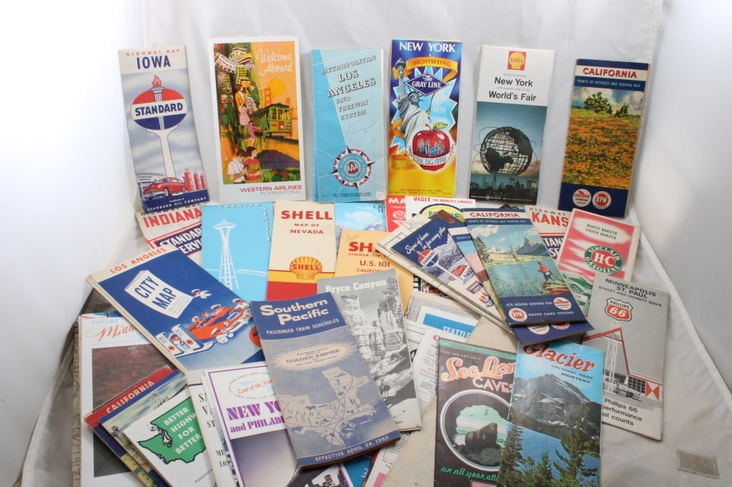 Mid-Century Travel Maps, Brochures, Postcards (1 of 14)
