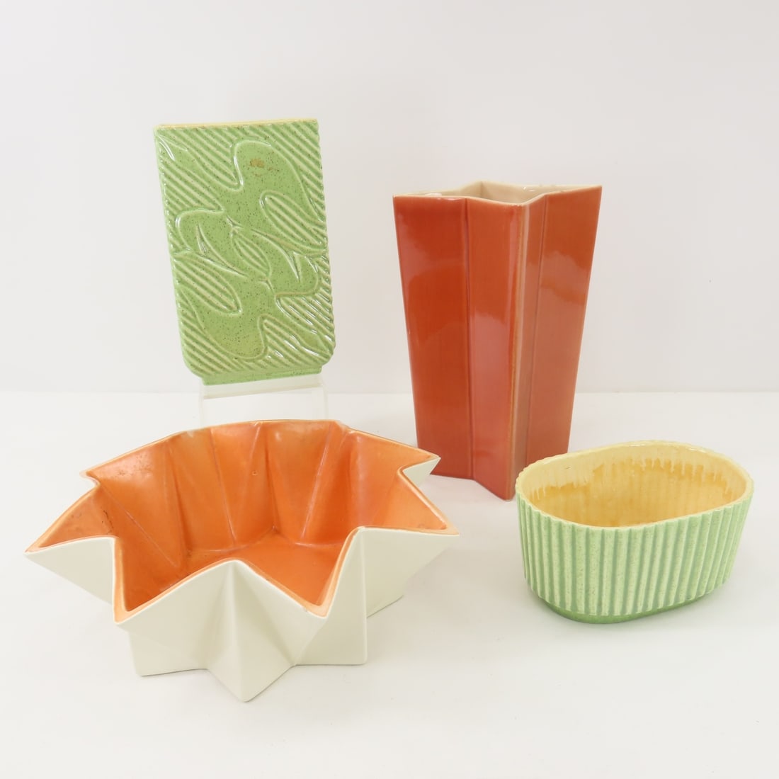 4 Pieces Red Wing Art Pottery (1 of 20)