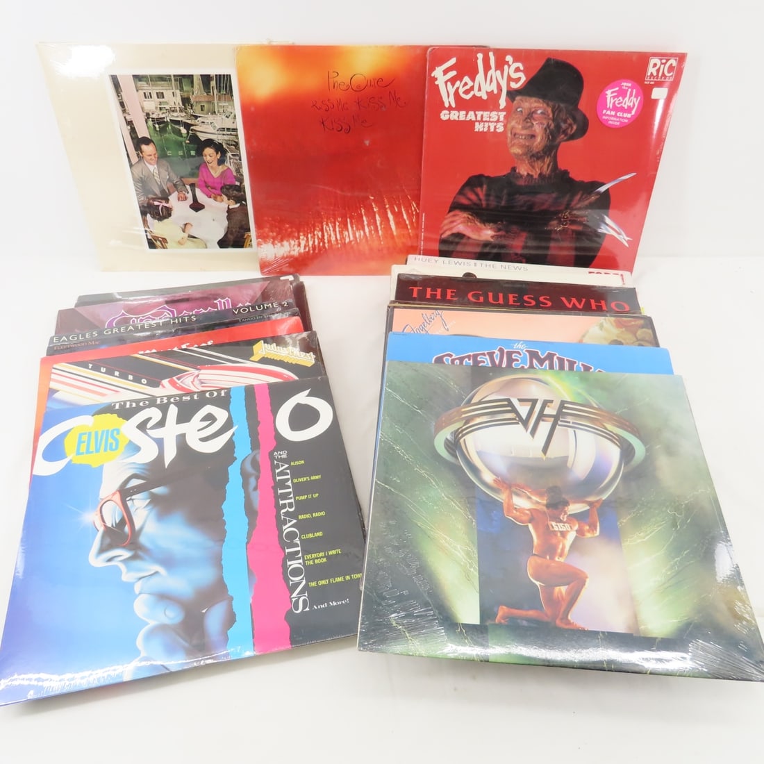 34 Vintage Rock records - Sealed, Van Halen, Asia (1 of 12)