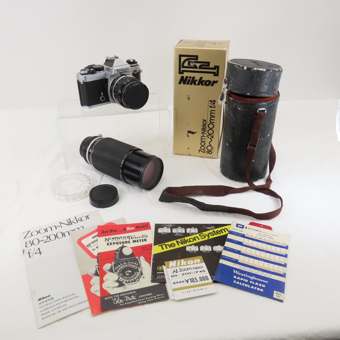 Nikon FE35mm Film Camera with lenses & accessories (1 of 14)