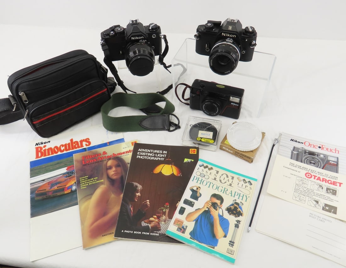 Nikon L35AF2, EM & FM 35mm Film Cameras & lenses (1 of 19)