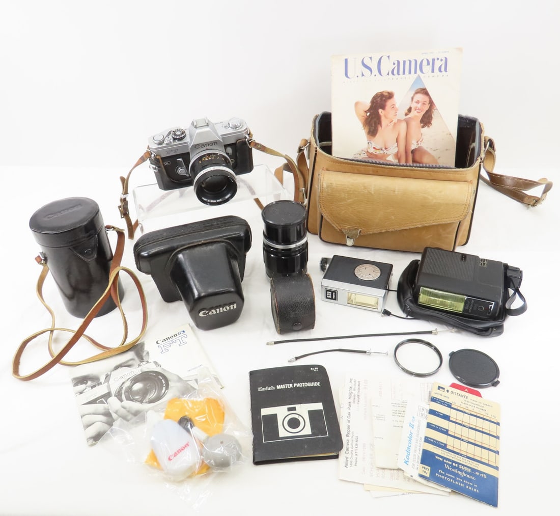 Canon FT 35mm Film Camera, lenses & accessories (1 of 17)