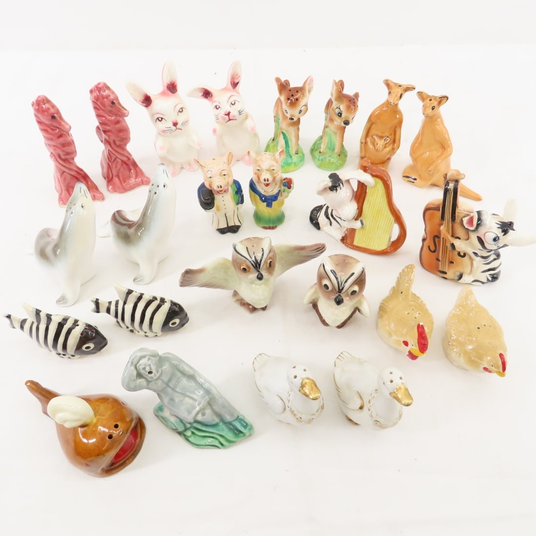12 Vintage Animal Salt & Pepper Sets (1 of 12)