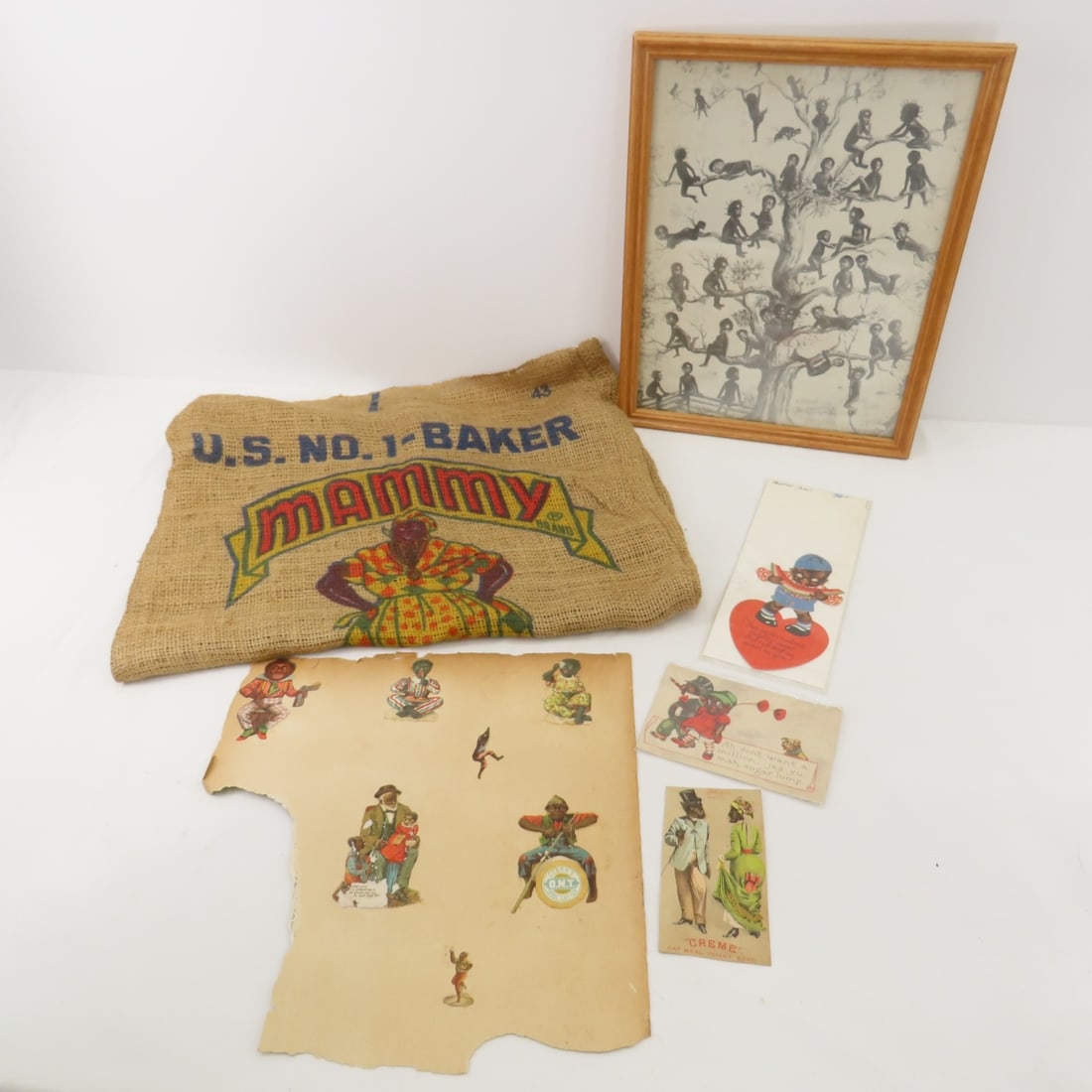 Black Americana Potato Sack, Trade cards, Ephemera (1 of 10)