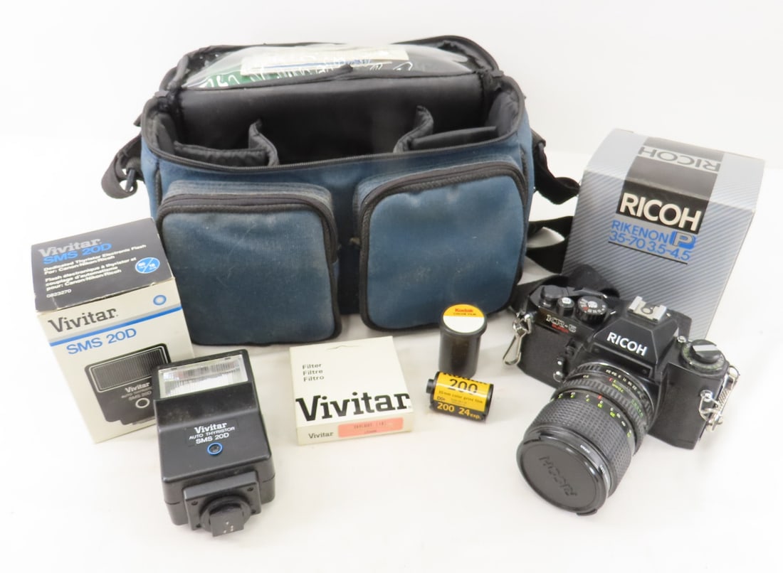 Vintage Ricoh KR-5 Super 35mm Camera & Accessories (1 of 9)